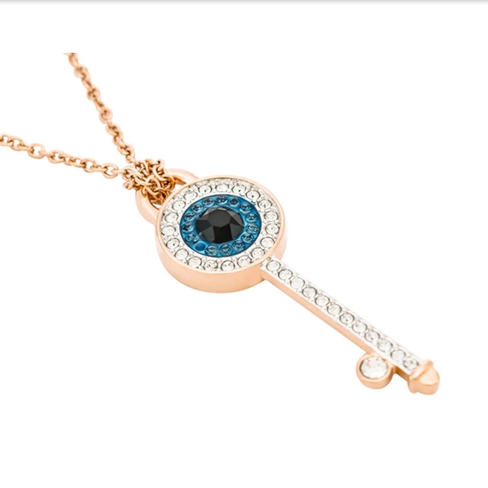 Eye Of The Devil Key Pendant Necklace Titanium Sta